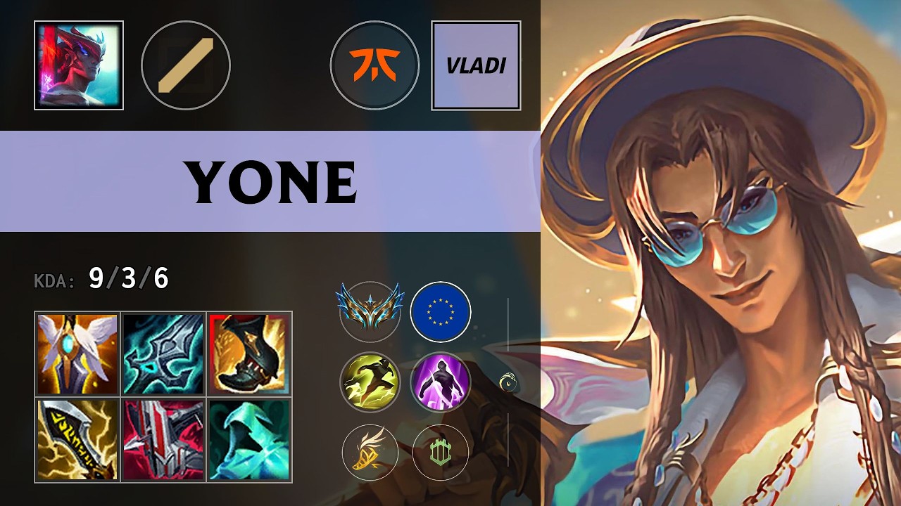 (FNC Vladi) Yone Mid vs Zed - EUW Challenger Patch 26.13