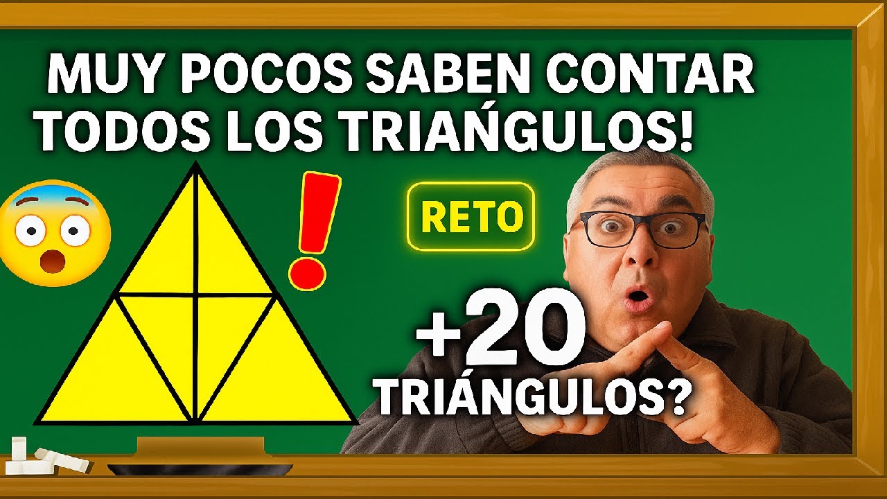 ¿Cuántos triángulos logras contar en este reto visual?