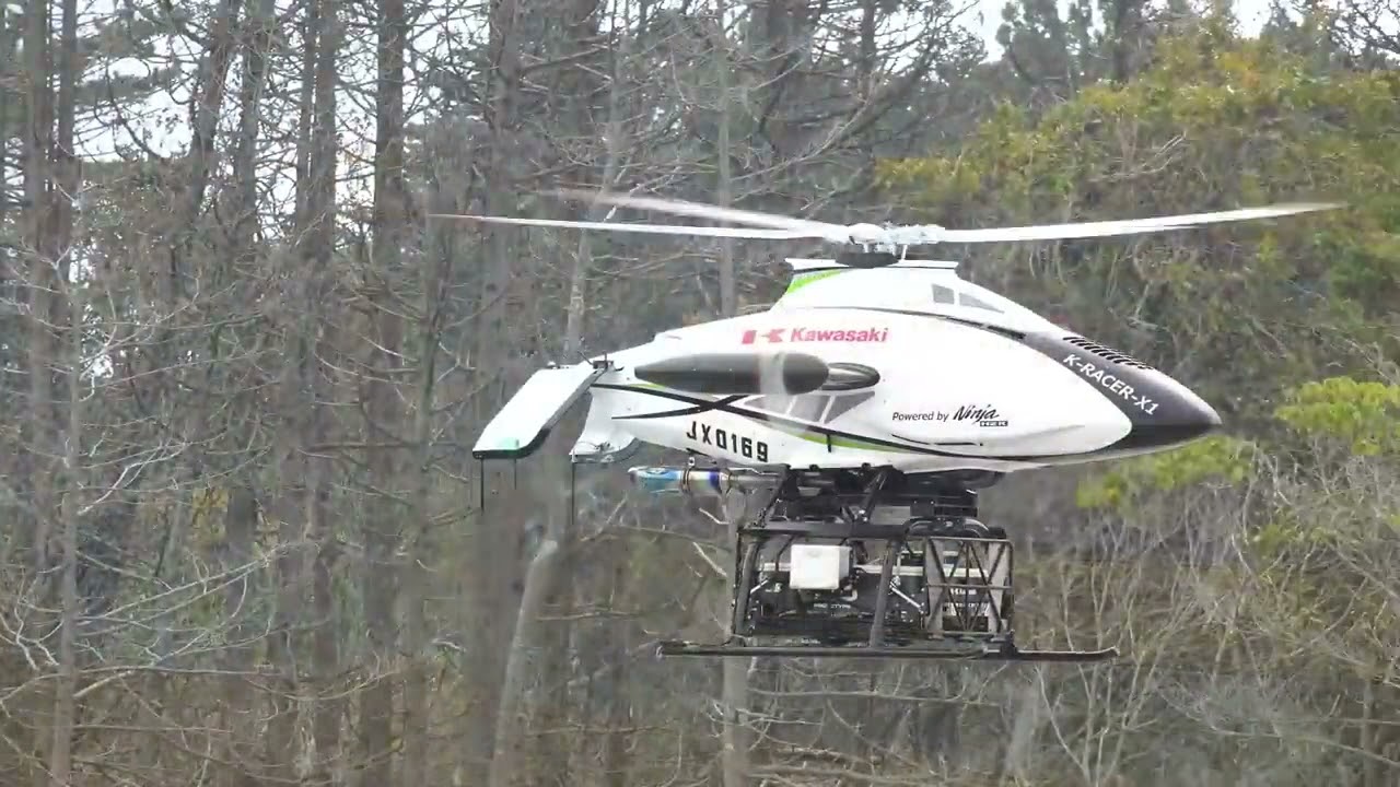 Drone Kawasaki, con motore della moto Ninja H2R