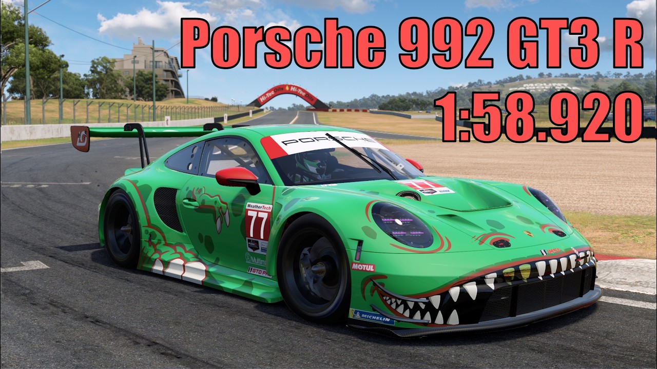 Porsche 992 GT3 R - Bathurst 1:58.920 - Automobilista 2 LFM + Setup Link