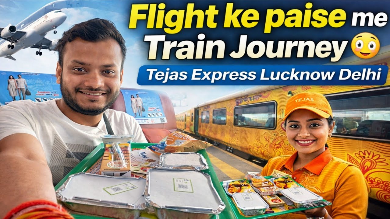 Journey In 82501 Lucknow - New Delhi Tejas Express With IRCTC Unlimited Delicious Food Review