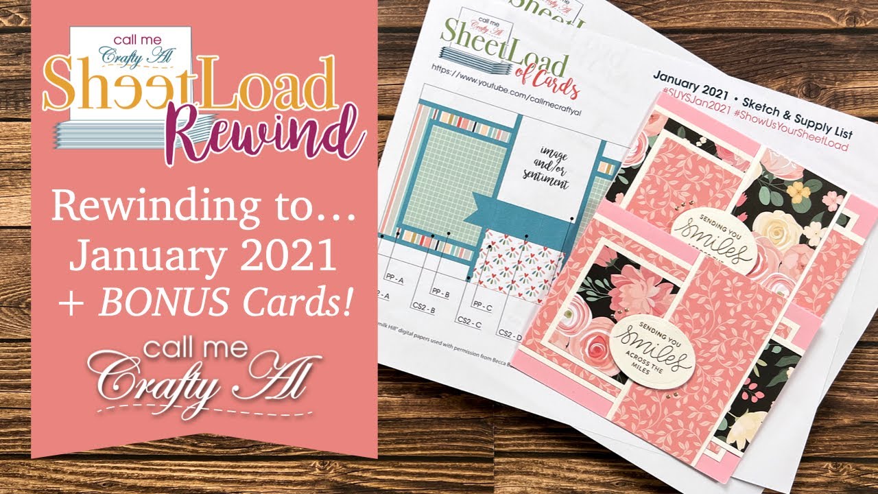 SheetLoad Rewind to January 2021 & 2 BONUS Cards! #SLCTJan2023 #suysjan2023