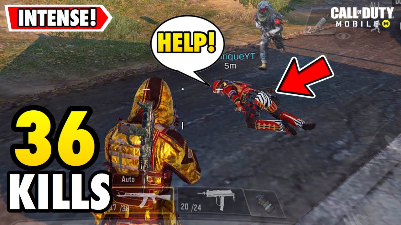 CAN I SAVE YANRIQUE?? | 36 KILLS DUO VS SQUAD | COD MOBILE BATTLE ROYALE