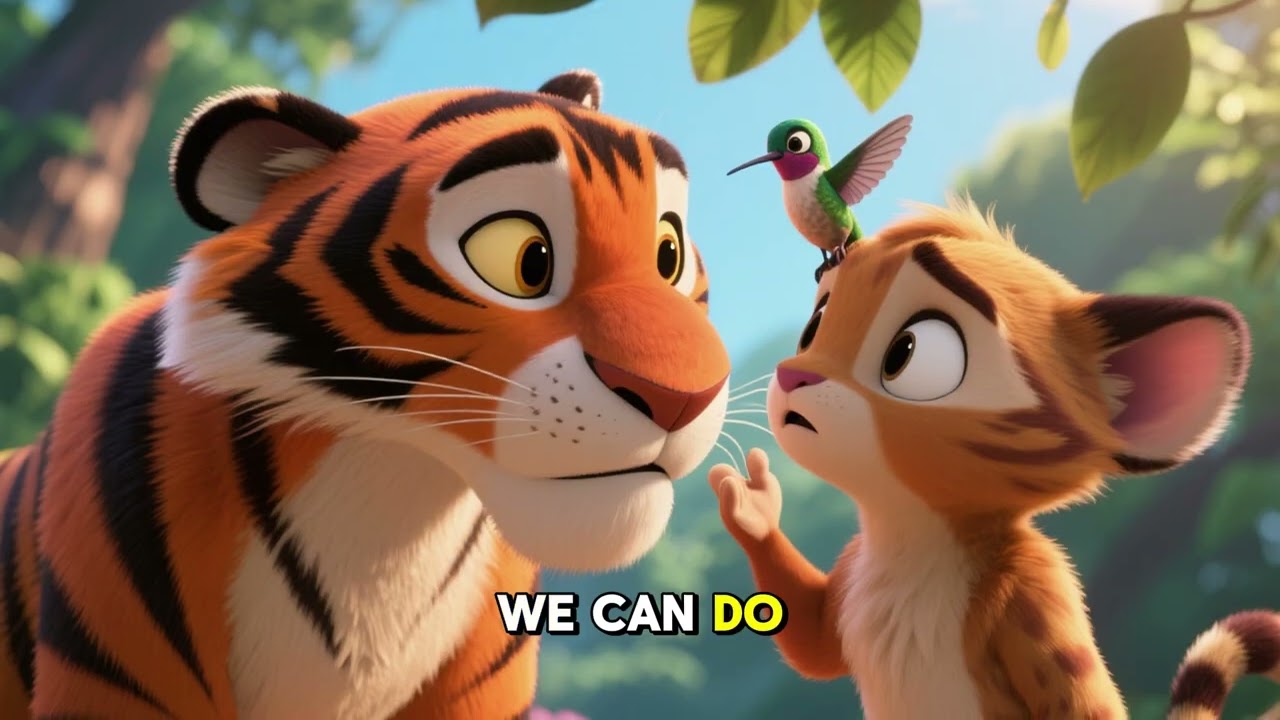 The Shy Tiger’s Bold Step | Inspiring Story About Courage & Confidence