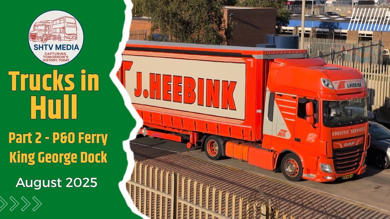 Massive Truck Action at Hull Docks! Boarding P&O Pride of Rotterdam (Aug 2025)