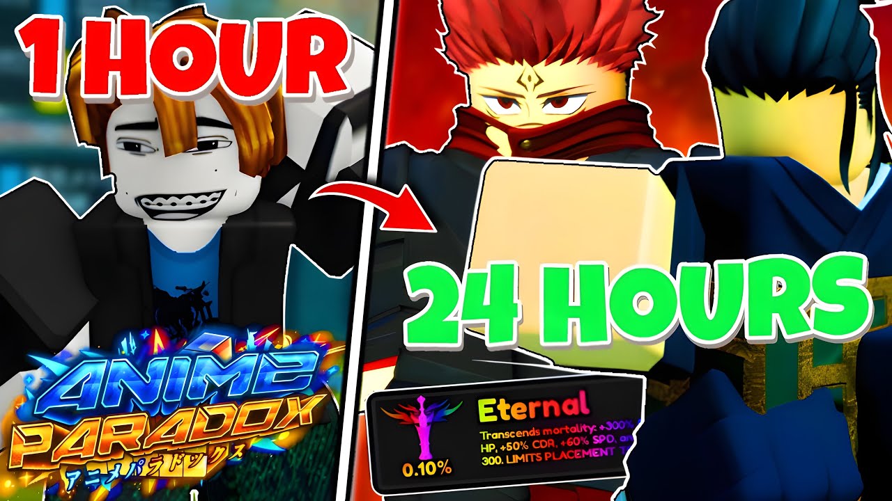 I Went From NOOB to OVERPOWERED in 24 HOURS | Anime Paradox (Roblox)