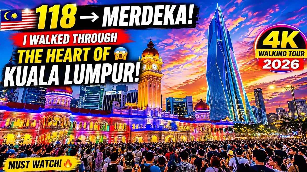 🇲🇾 MERDEKA 118 &rarr; MERDEKA SQUARE! 😱🔥 KUALA LUMPUR WALKING TOUR | 4K 2026