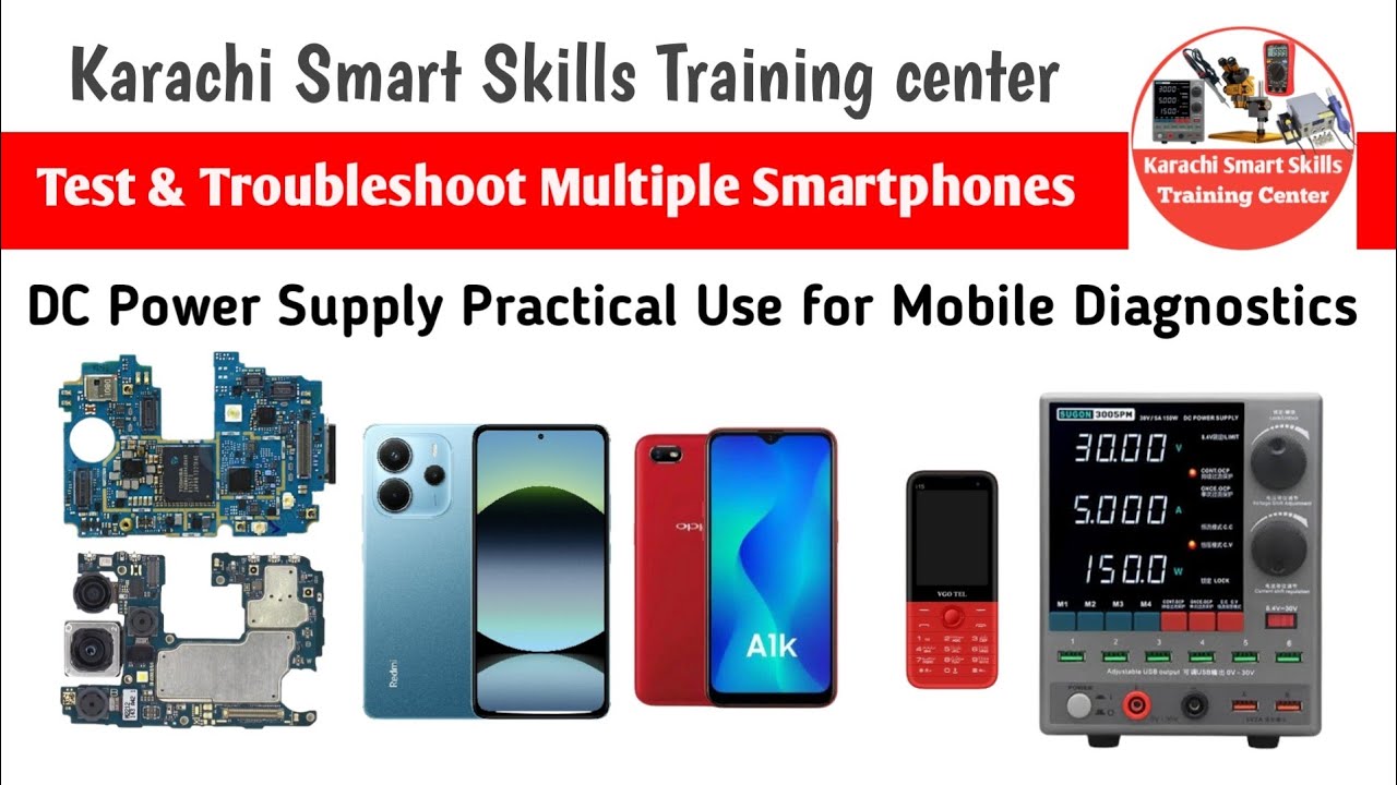 How to Diagnose Mobile Faults with DC Power Supply |Practical Testing Full Short, Half Short 