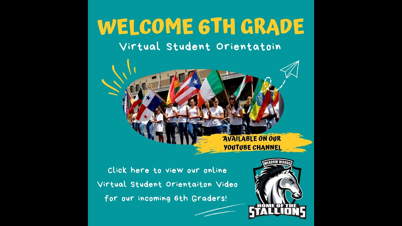 Welcome, Stallions! 6th Grade Virtual Student Orientation