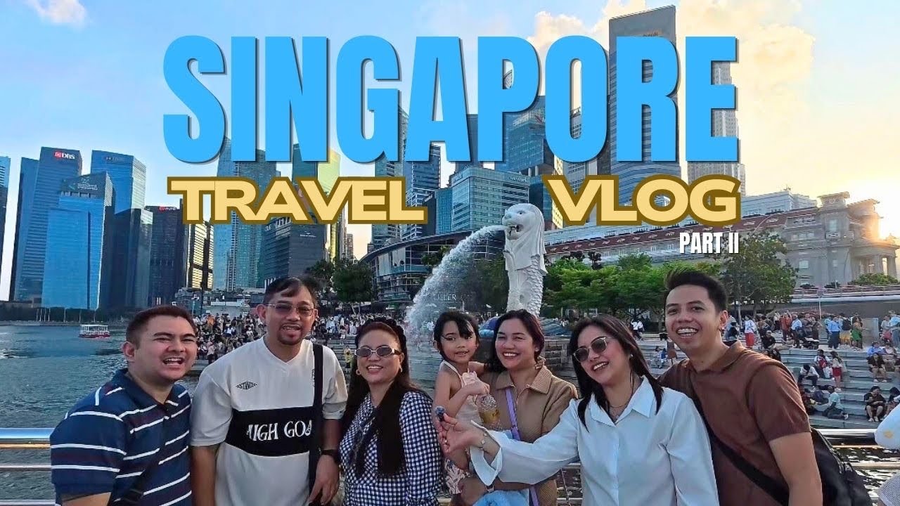 Singapore Travel Vlog Part 2 🇸🇬 | Marina Bay Sands + Gardens by the Bay + Merlion