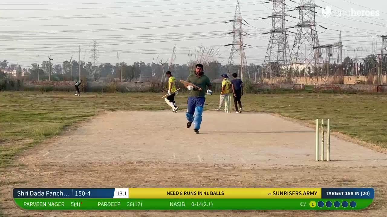 Shri Dada Panchpir cricket Yuva samiti Asanda vs SUNRISERS ARMY | Live - Jhajjar S M C G Asanda Ti…