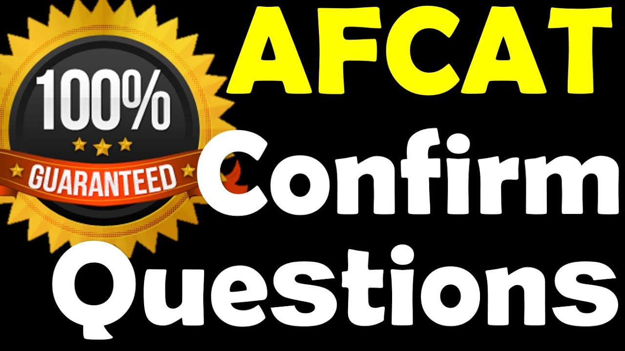 AFCAT 1 2020 Confirmed Question | SSB | AFCAT CRASH COURSE