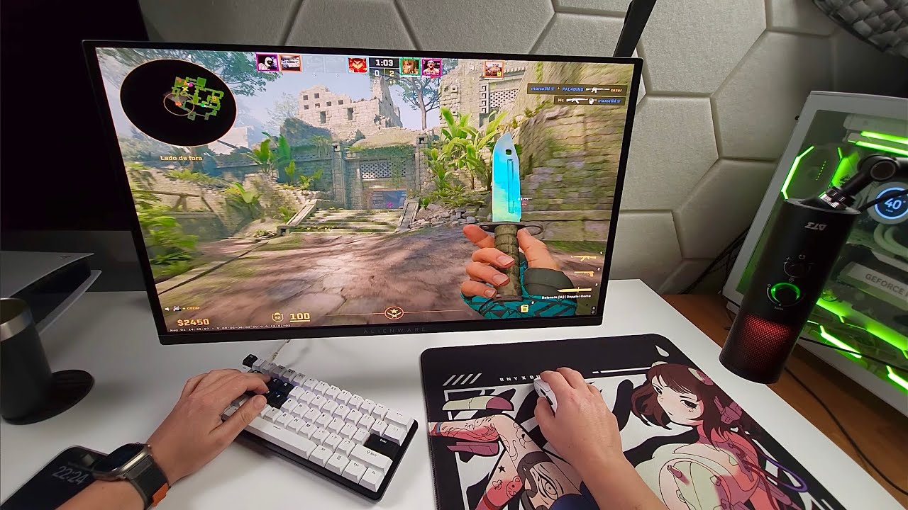 Rumo 25k no CS2 com OLED 360hz e meu novo teclado magnético
