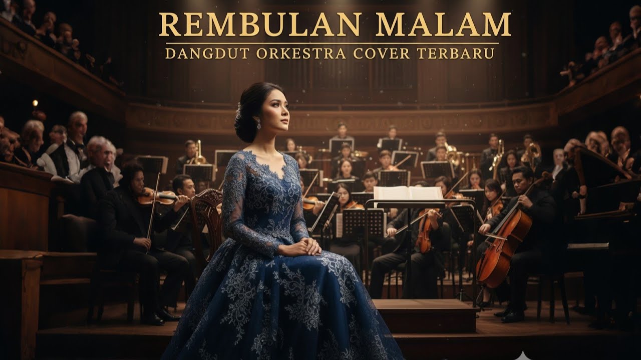 Rembulan malam - dangdut orkestra lirik cover terbaru | Langit dangdut