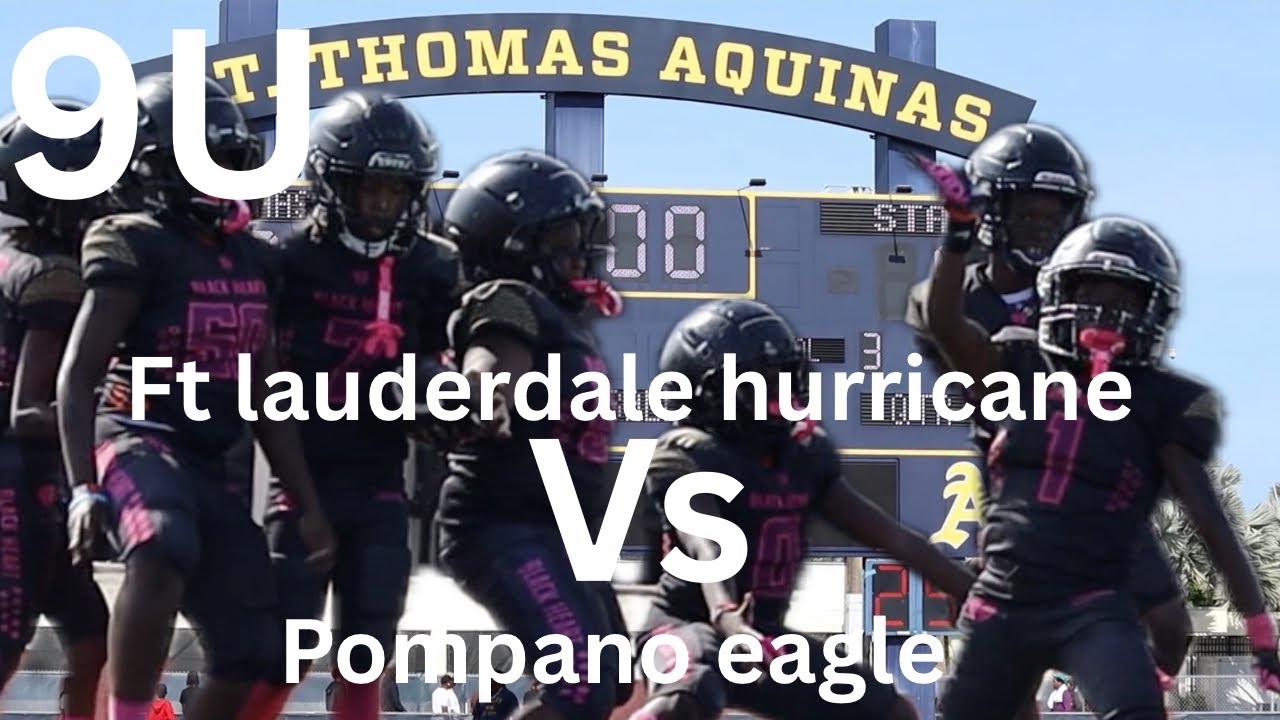 9U HARD HITTIN ACTION🔥FT LAUDERDALE HURRICANES(black heart babies) VS POMANO EAGLE(mafia boys)