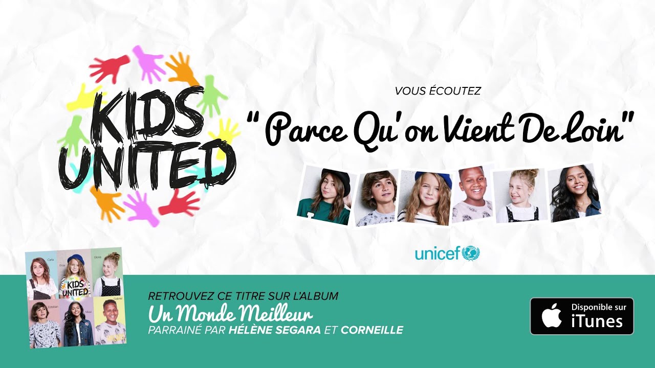 KIDS UNITED - Parce Qu'on Vient De Loin (Audio officiel)