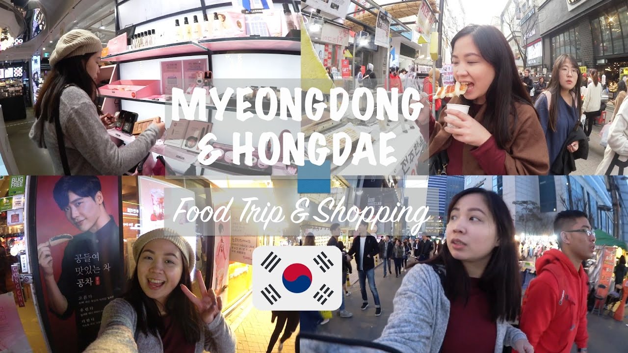 KOREA Vlog #2: MYEONGDONG & HONGDAE: Food Trip, Lotte Mart & Shopping in Seoul! ❤️🇰🇷 | Raych Ramos