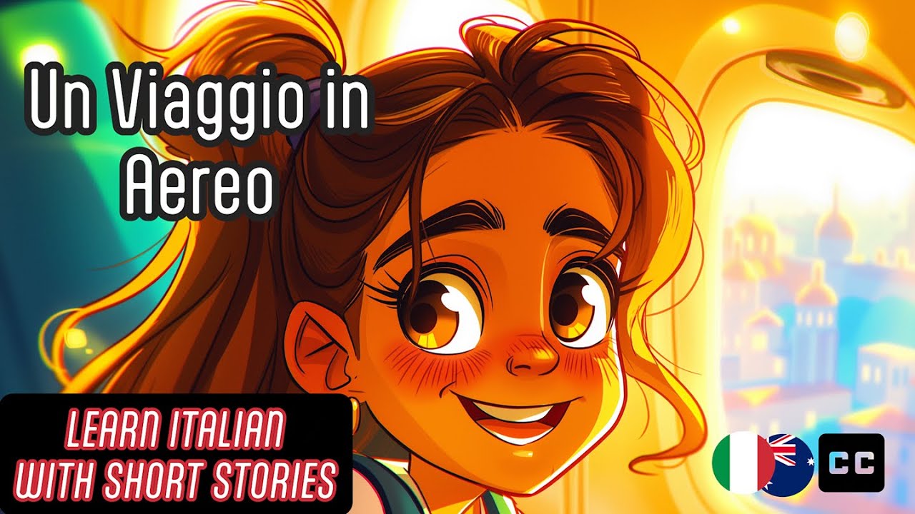 Un Viaggo in Aereo | Learn Italian with Short Stories | ENG + ITA Captions