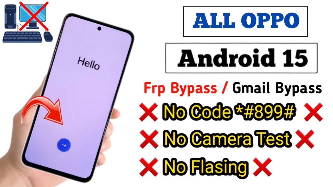 All Oppo Android 15 FRP Bypass 2026 Without PC | *#899# Quick Share Not Work | ✅