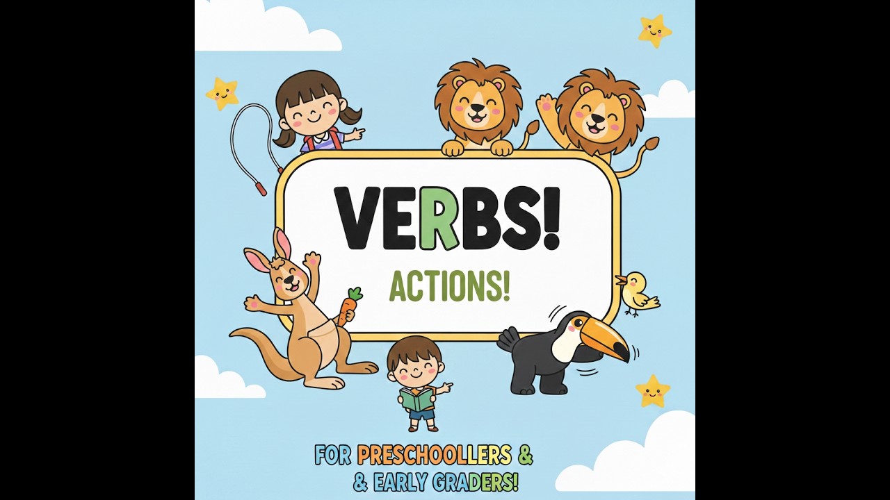 What is a Verb?| ENGLISH GRAMMAR LESSONS| ENGLISH FOR BEGINNERS| ANIMATED LEARNING