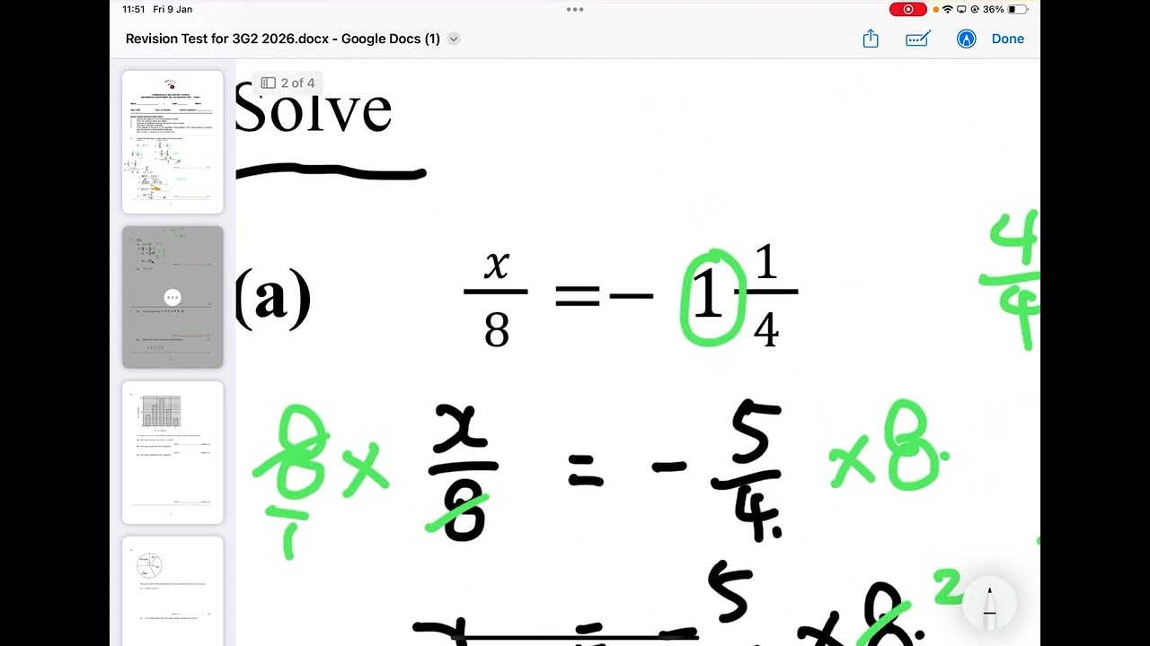 3G2 Revision test qn 2-6