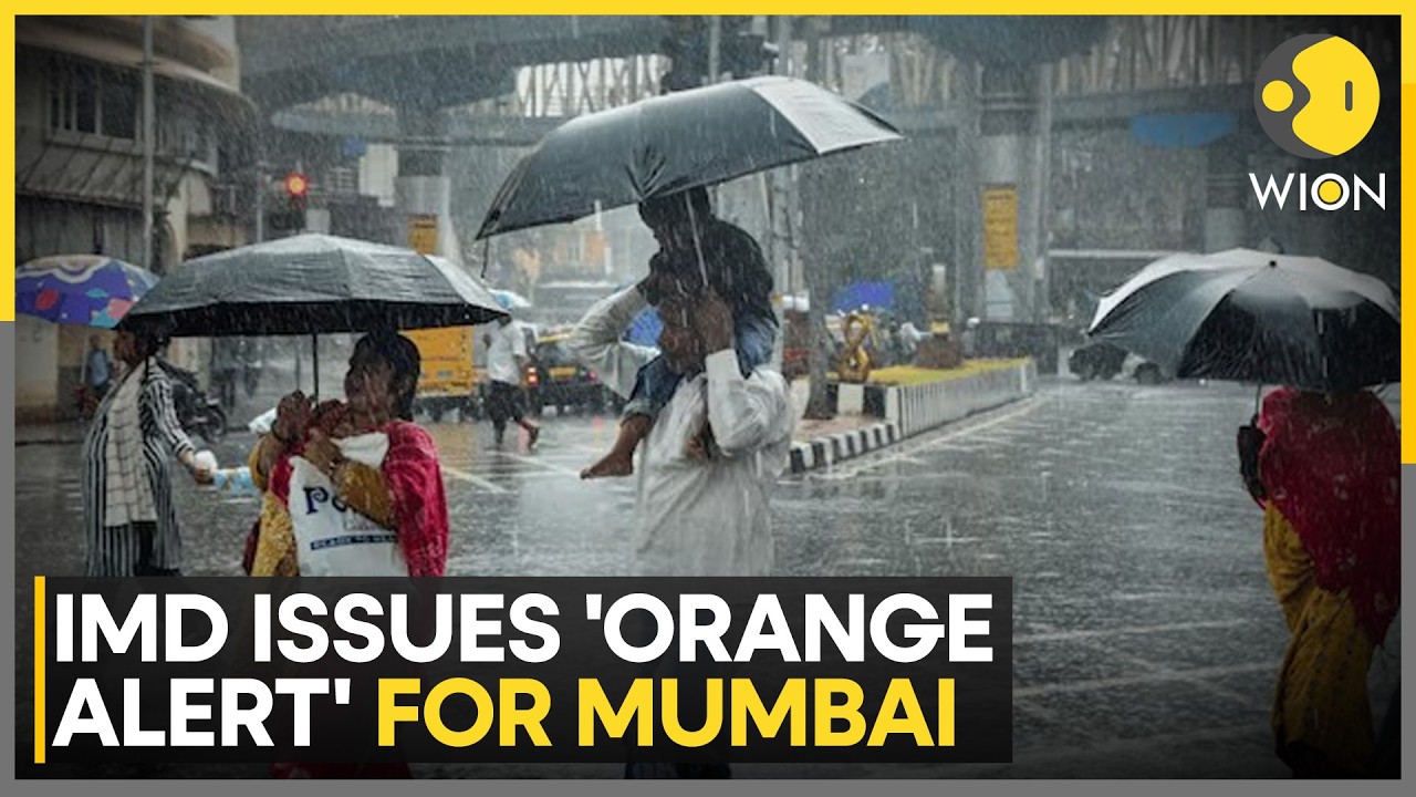 Monsoon Hits Mumbai: Rail Services Hit, Wall Collapse Reported As IMD Issues Orange Alert
