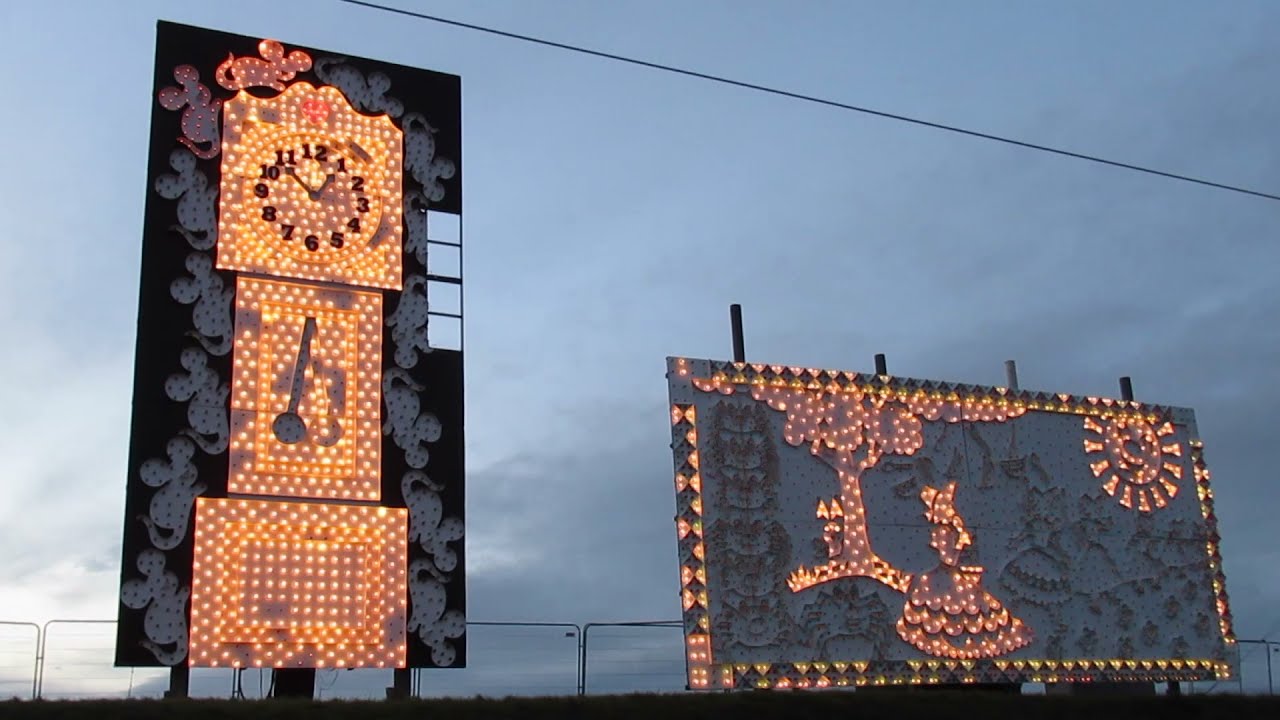 Walking past the Blackpool Tableaux Illuminations in 2021