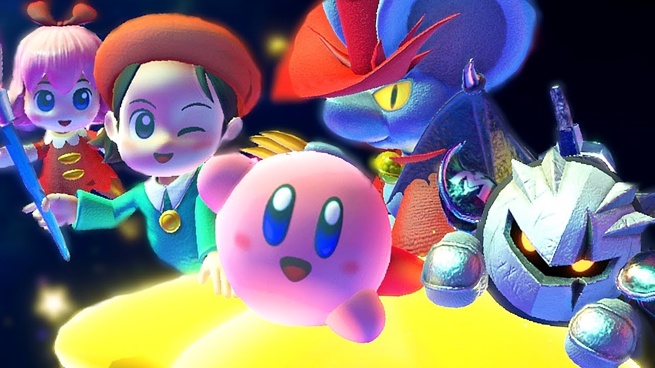 Unlocking New Friends In Kirby Star Allies + Final Boss & Ending Adeleine Daroach & Dark Meta Knight