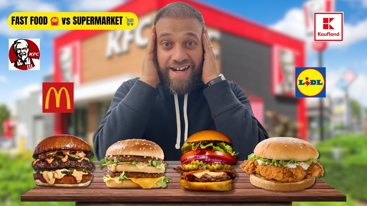 Am testat BURGERII de la KFC, McDonald&rsquo;s, Kaufland și Lidl &ndash; NU MĂ AȘTEPTAM la AȘA CEVA!