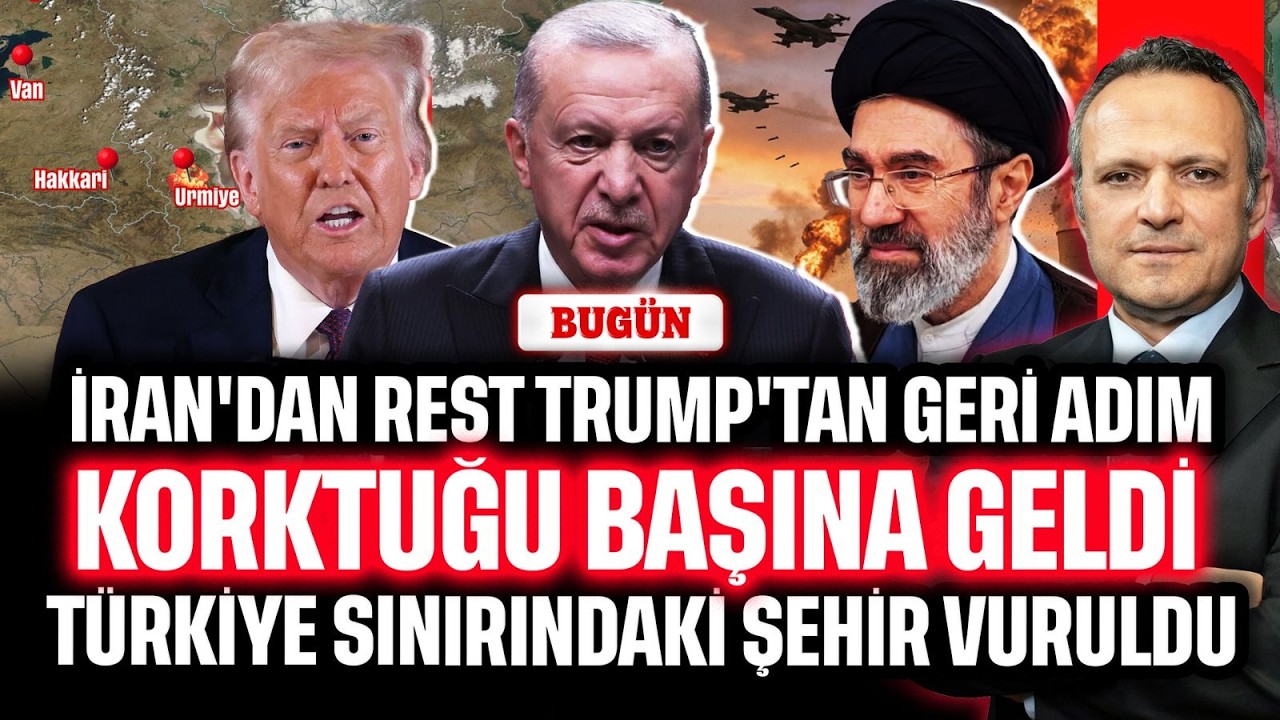İran'dan rest Trump'tan geri adım! Korktuğu başına geldi. T&uuml;rkiye sınırındaki şehir vuruldu | BUG&Uuml;N