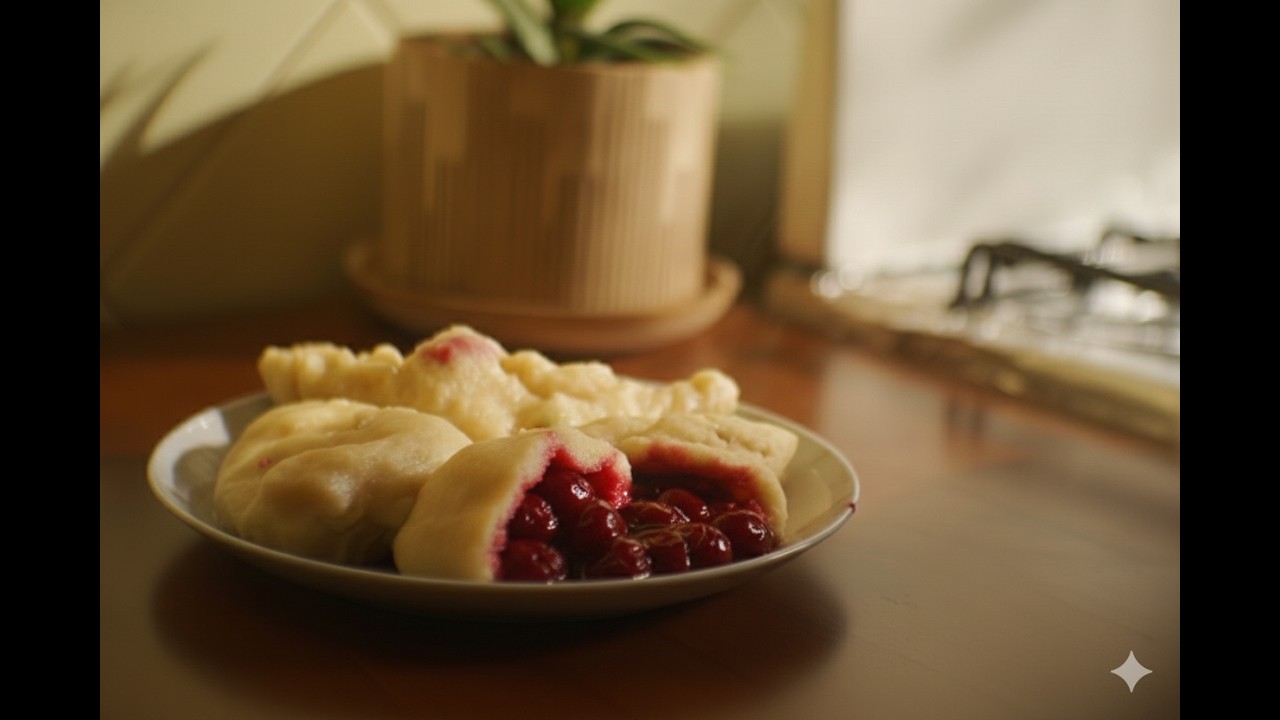 The Softest Cherry Dumplings. Authentic Ukrainian Vareniki