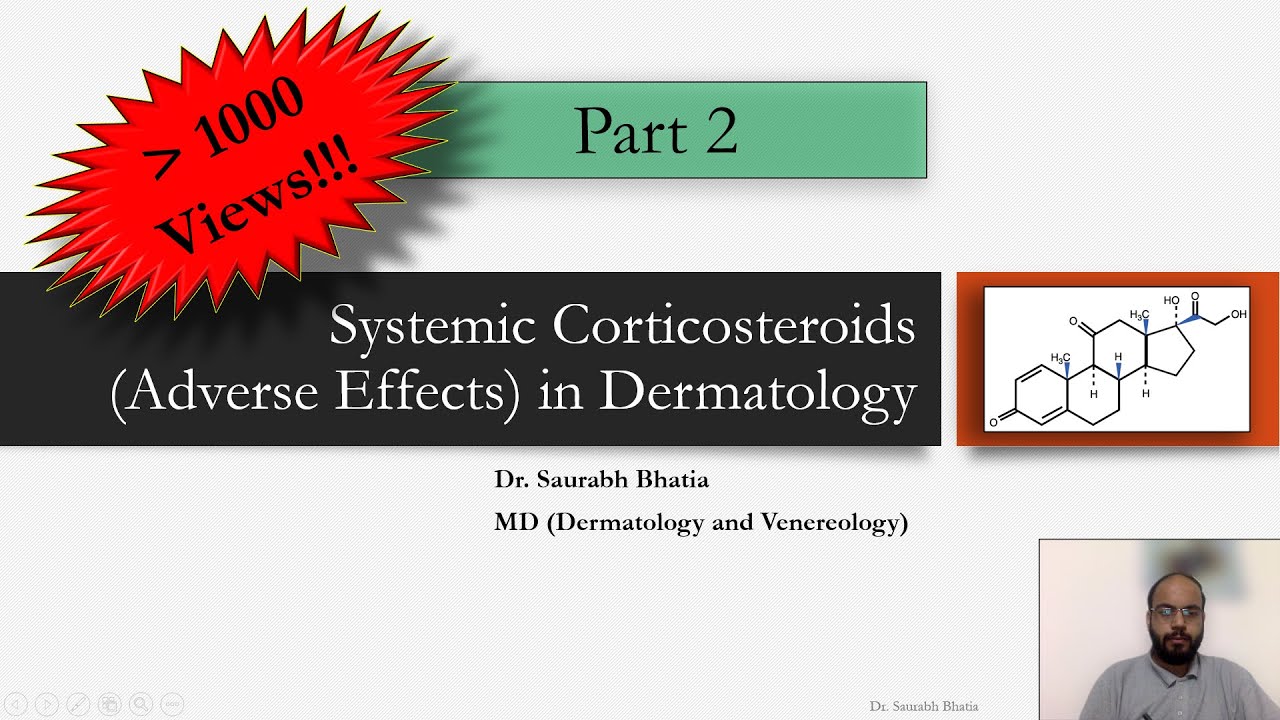 Systemic Corticosteroids (Part II) in Dermatology - Adverse Events and their Management