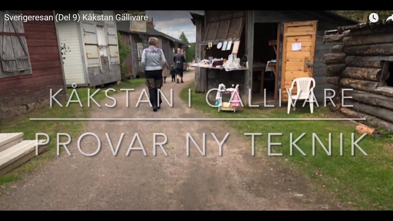 Sverigeresan (Del 9) Kåkstan Gällivare. Testar att filma med Iphone och redigera i imovie.