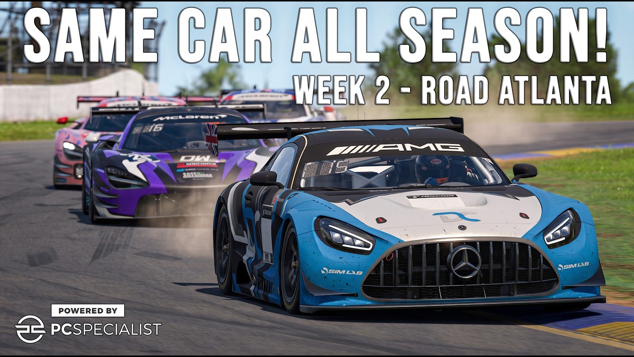Старт с последних позиций в ТОП-сплите! | iRacing GT3 Sprint на трассе Road Atlanta