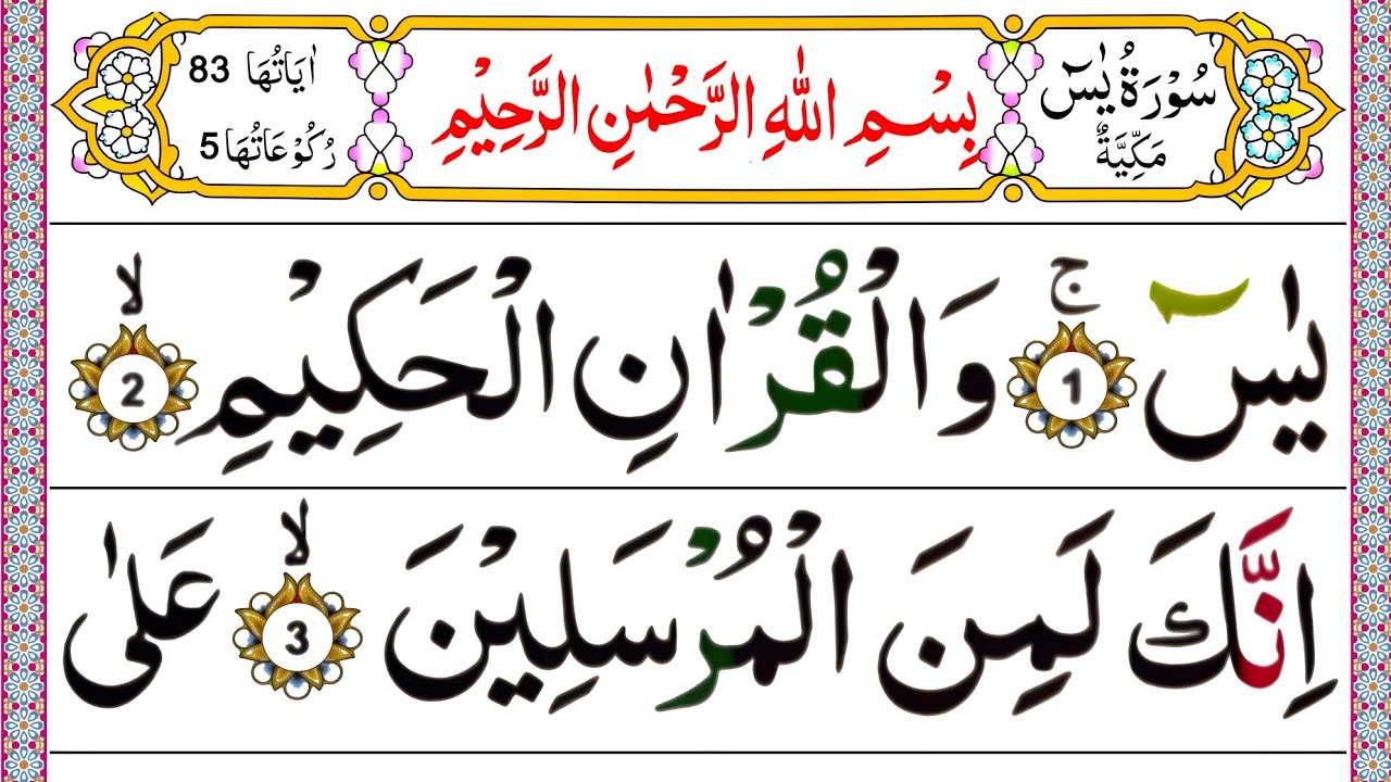 Surah Yaseen Fast (Yasin)| Yasin Surah| Surah Yaseen | Yasin sharif |Surah yaseen full Epi 01 |Yasin