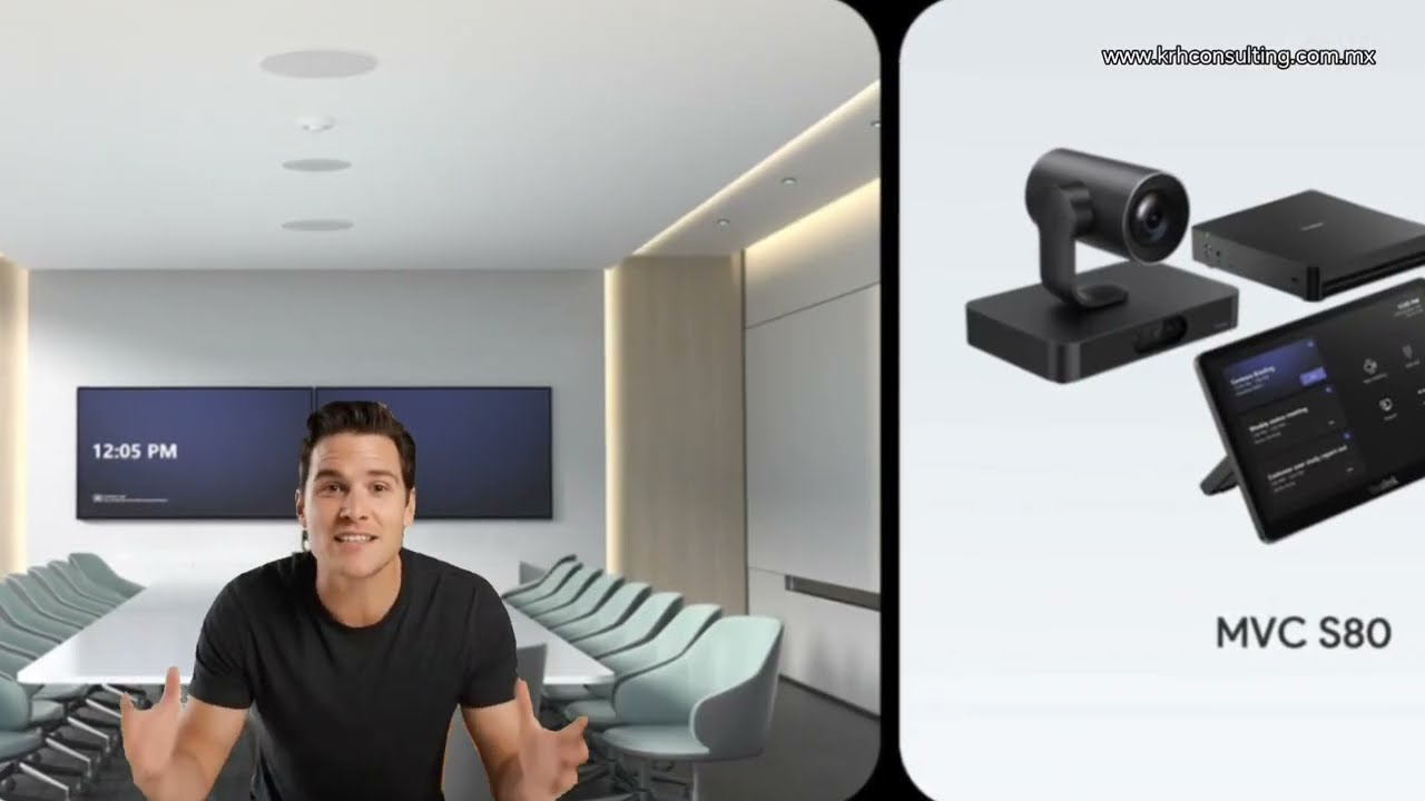 KRH - Yealink - MVC S80 - Sistema de salas de Microsoft Teams Rooms paraHabitaciones grandes
