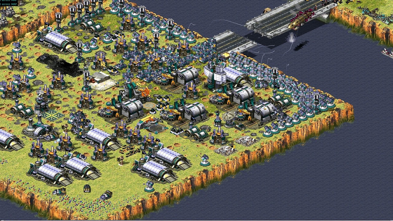Red Alert 2 | Yuri's Revenge | 7 vs 1 - Rush impossible map - Extreme beta ai random