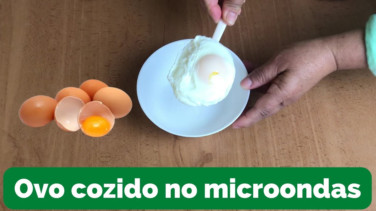 OVO COZIDO NO MICROONDAS estilo frito ou mexido simples e fácil de fazer, sem sujeira e sem gorduras