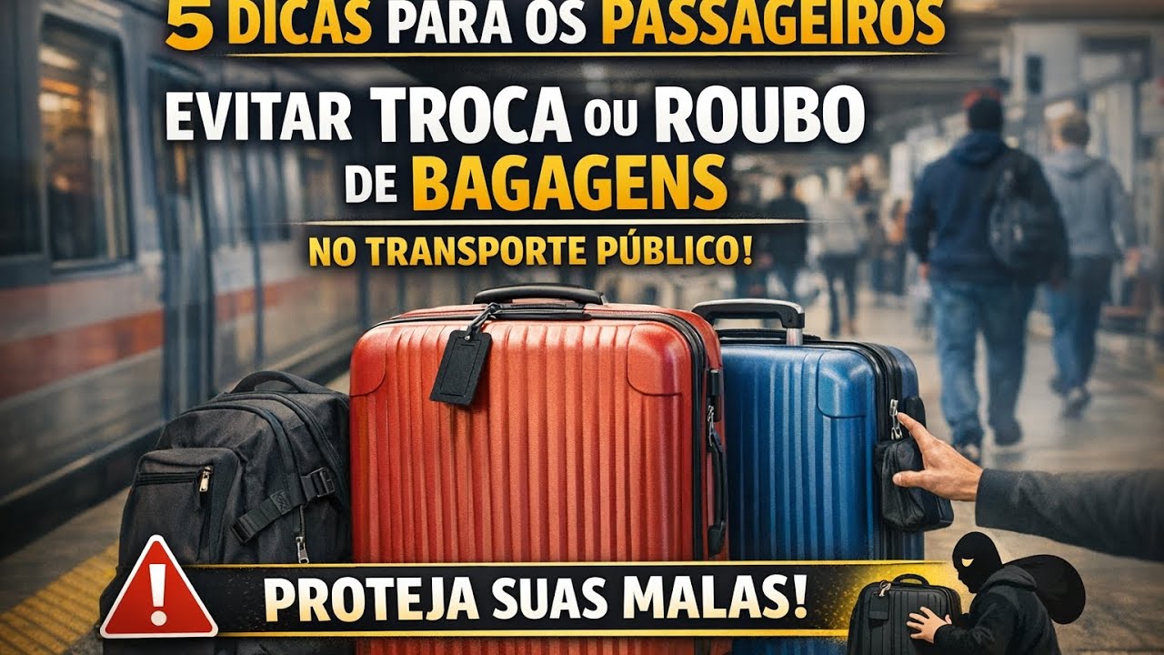 Dicas Para Proteger a Sua Bagagem nos Transportes Públicos