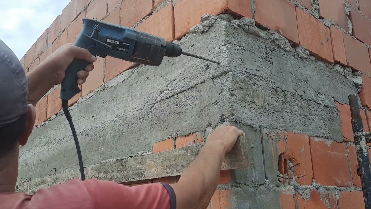 COMO COLAR FERROS EM CONCRETO COM COMPOUD.