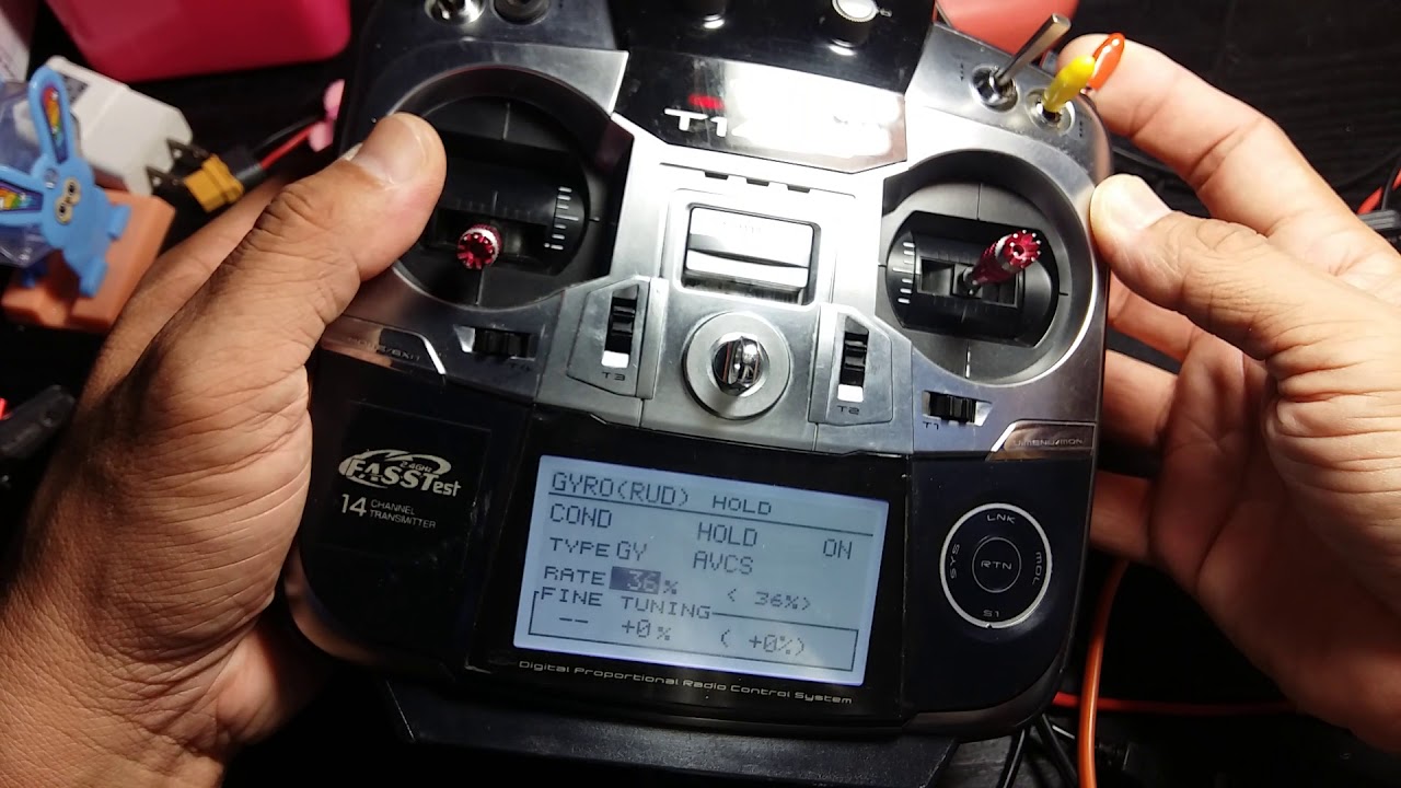 Radio futaba t14sg : วิธีการตั้ง thr curve