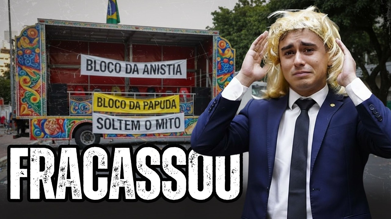 FRACASSO! BLOCO DE NIKOLAS FERREIRA QUE PEDIA LIBERDADE DE BOLSONARO EM BH DEU MENOS DE 100 PESSOAS