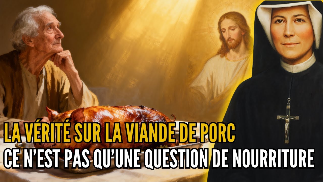 Sainte Faustine révèle : Ce que Jésus a vraiment dit sur la viande de porc — vérité surprenante