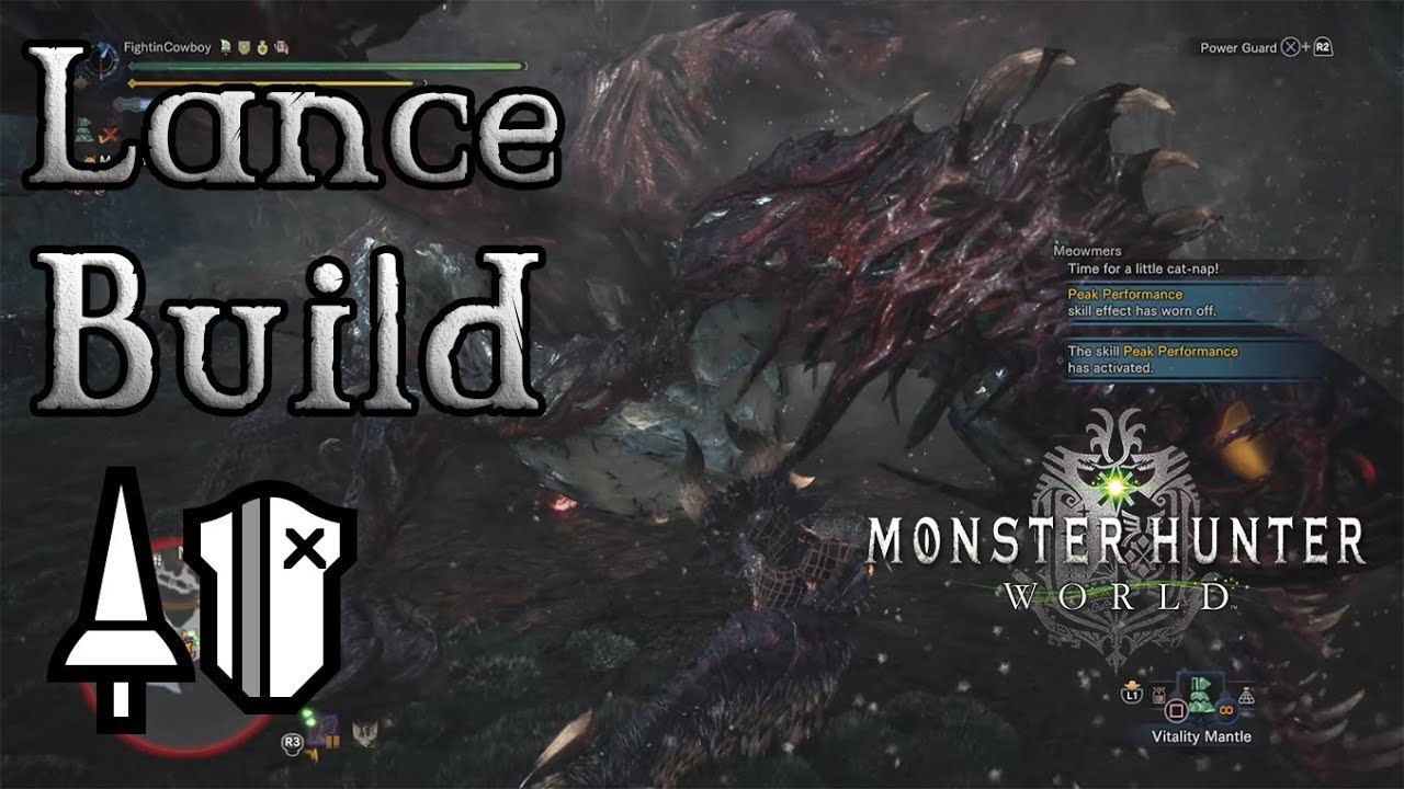 Monster Hunter World - Lance Build: The Ultimate Shield