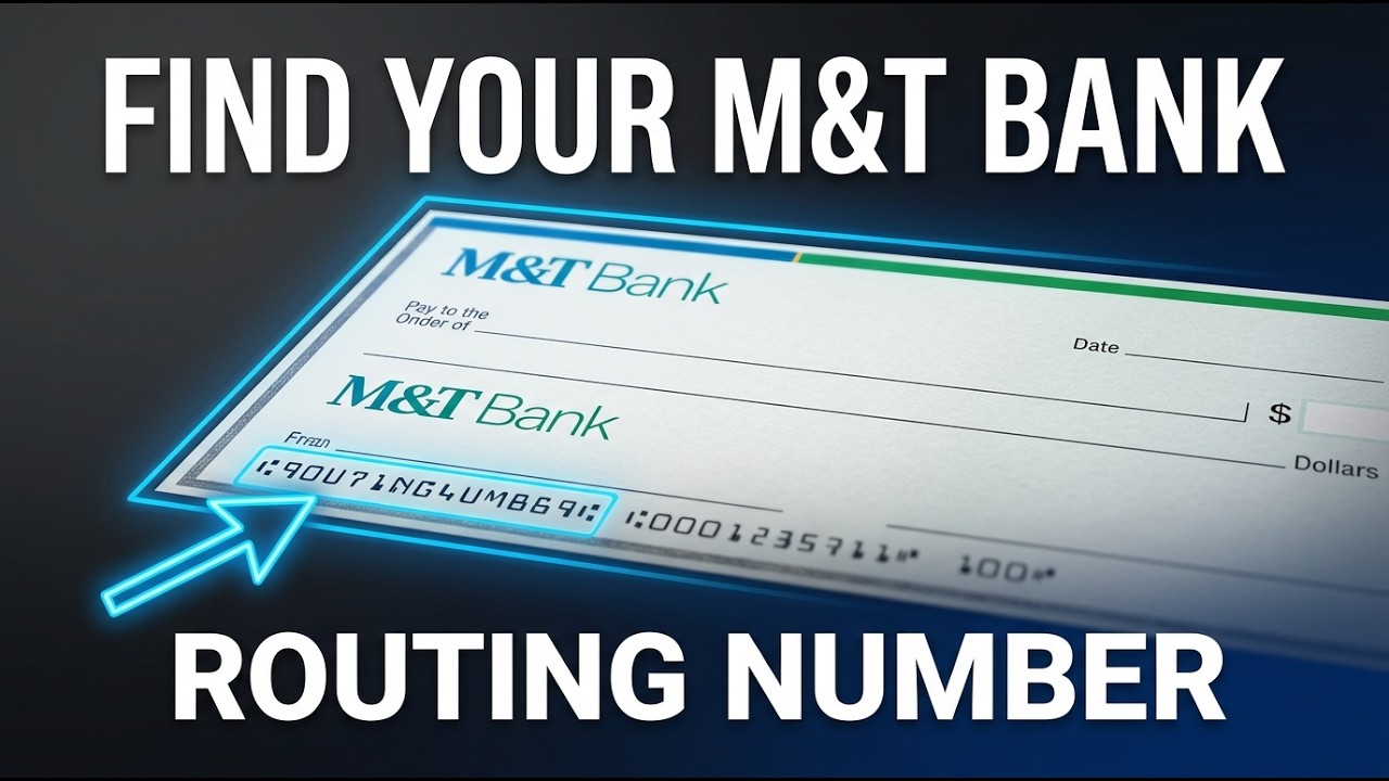 How to Find Routing Number on M&T | Where is routing number on M&T bank statement