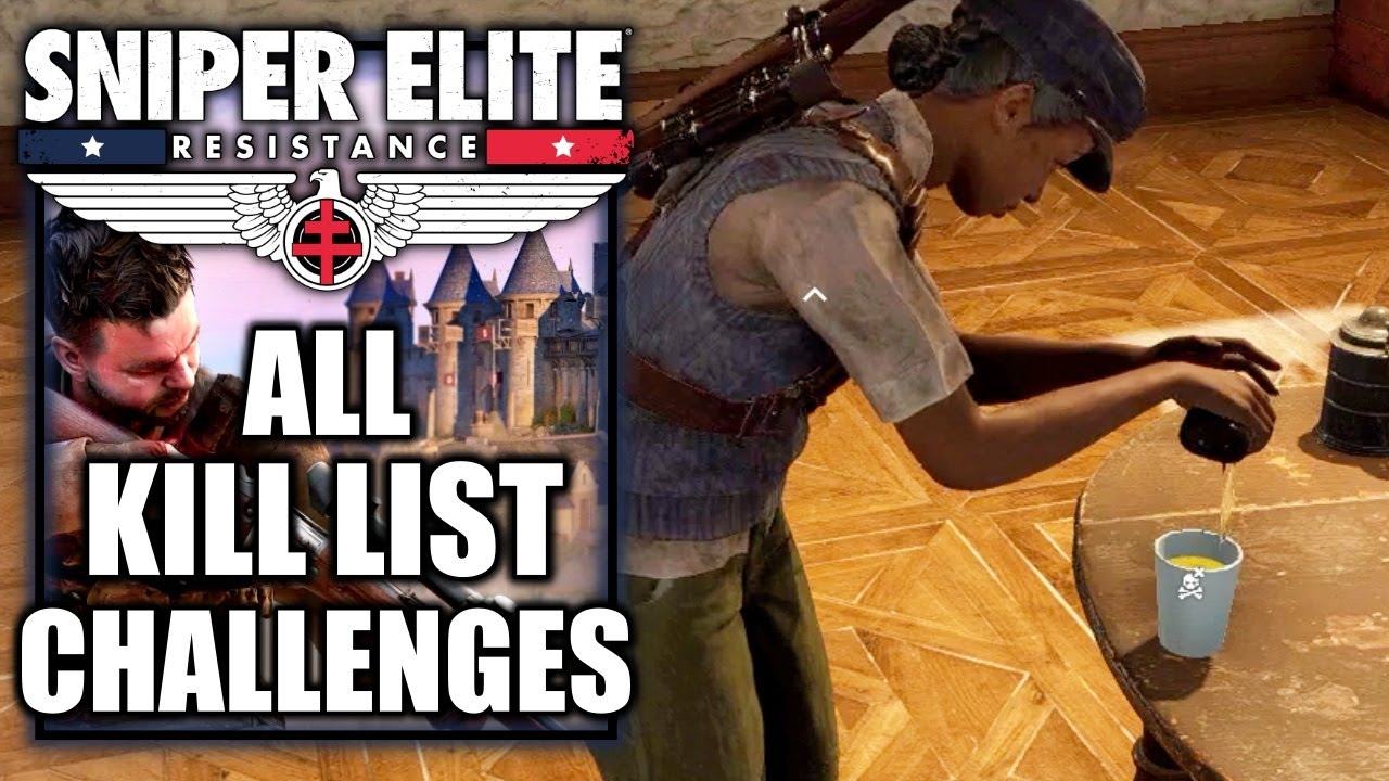 Sniper Elite Resistance - All Kill List Challenges to Unlock New Weapons