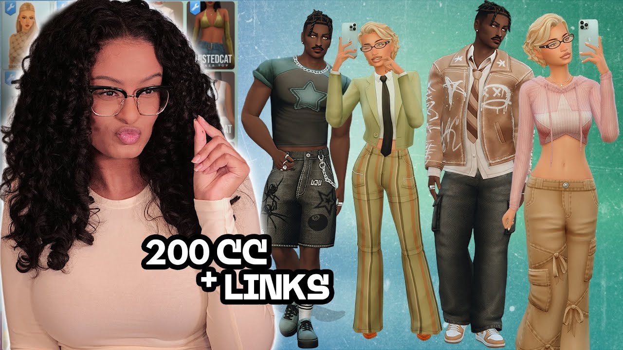 making sims using my FAVIOURITE Custom Content + Links | Maxis Match | The Sims 4