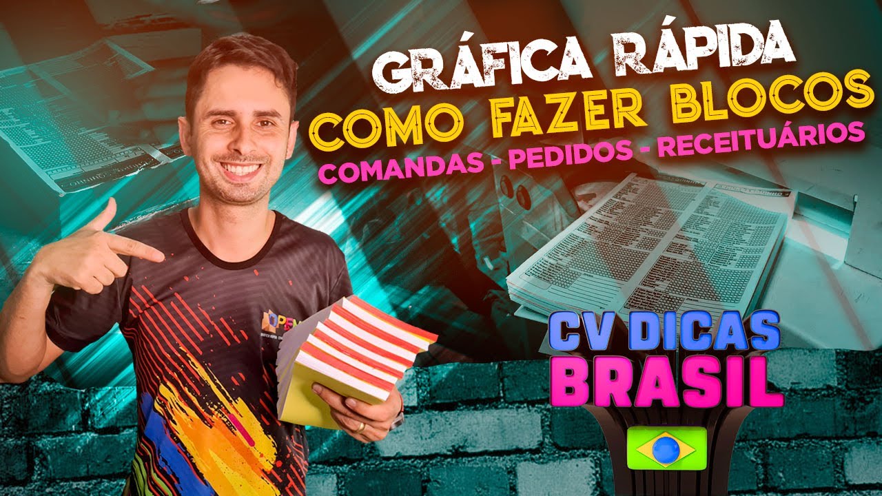 [GRÁFICA RÁPIDA] Como fazer acabamento em blocos