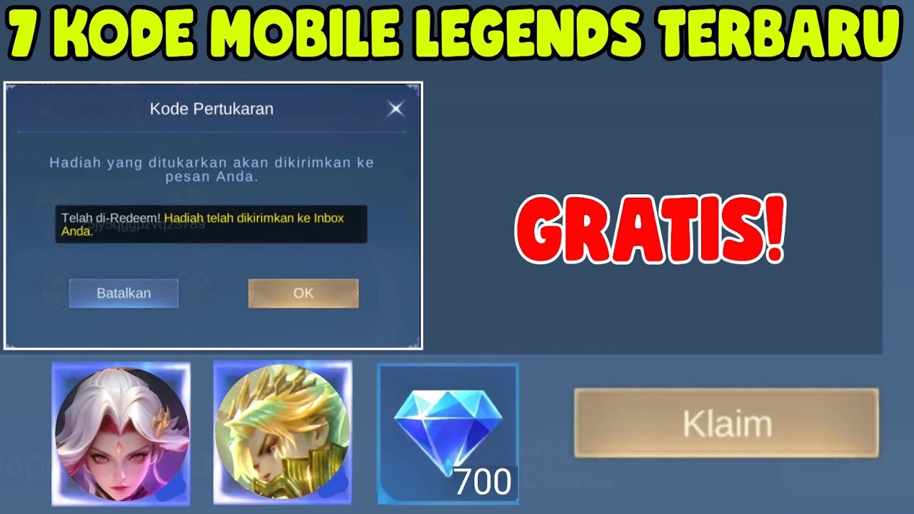 7 KODE REDEEM MOBILE LEGENDS TERBARU | KODE REDEEM ML HARI INI JANUARI 2026