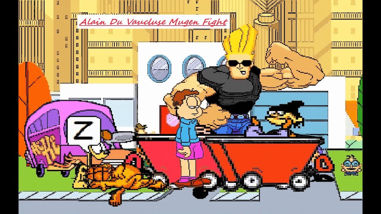 Mugen : Garfield, Odie, Jon Arbuckle & Nermal Vs Ed, Edd, Eddy & Johnny Bravo (Request)